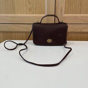 Vintage Coach Court Bag- Chocolate Brown